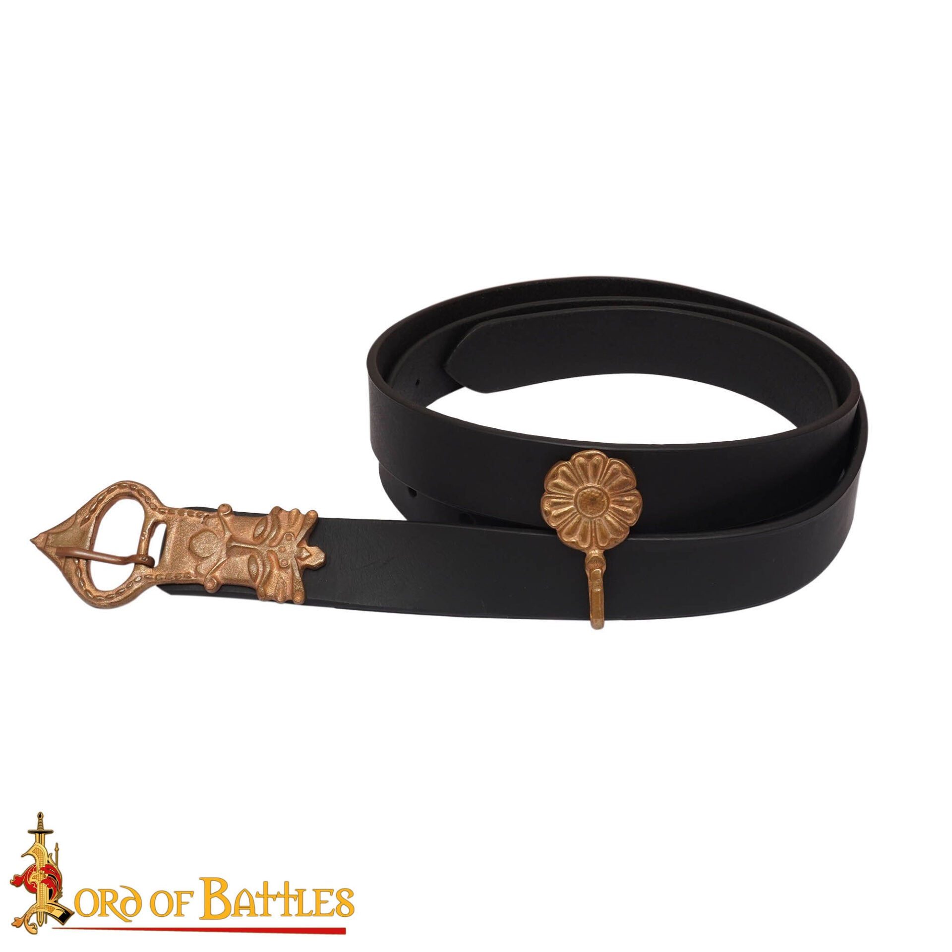 Cinturón Sajón con Hebilla de Bronce Rey Pequeño - Imagen 4