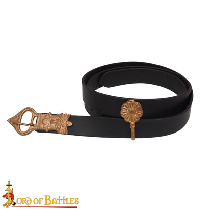 Cinturón Sajón con Hebilla de Bronce Rey Pequeño - Imagen 4