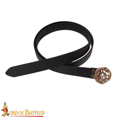 Cinturón Celta con Hebilla de Serpiente de Bronce - Imagen 3