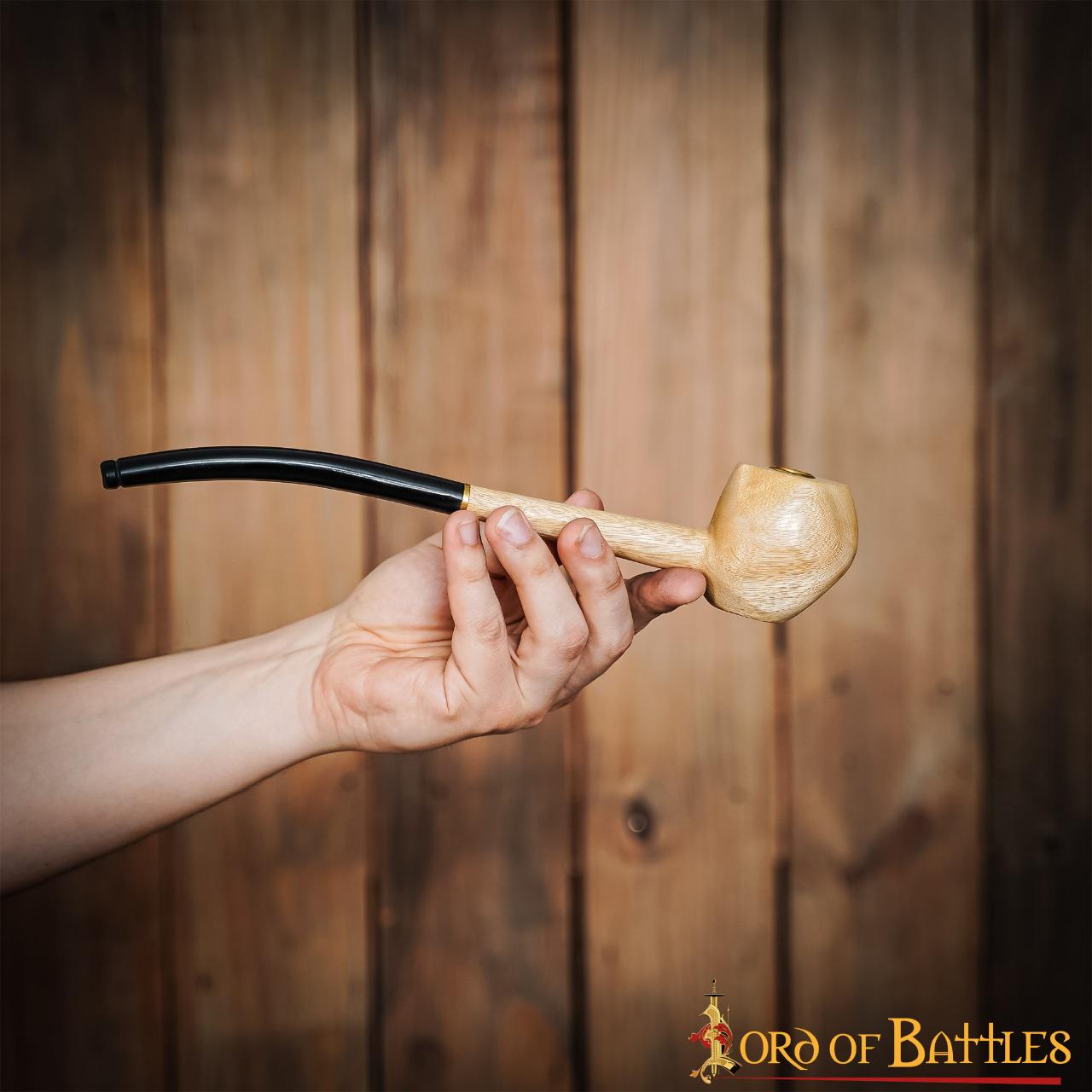 Pipa de Fumar Shire Churchwarden Long Stem con Malla de Latón - Imagen 11