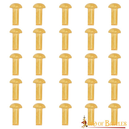 Juego de 25 Remaches Medievales de Latón de 8 Mm de Diámetro - Imagen 6