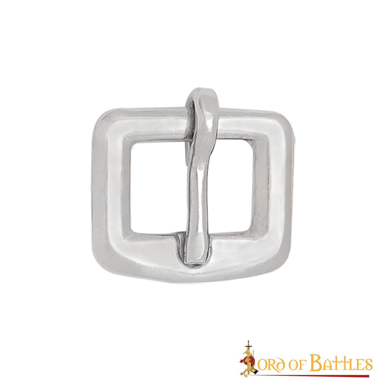 Hebillas Medievales Niqueladas del Siglo Xiv - Juego de 3 Cierres de Acero para Cinturones, Armaduras y Artesanía de Cuero - Imagen 13