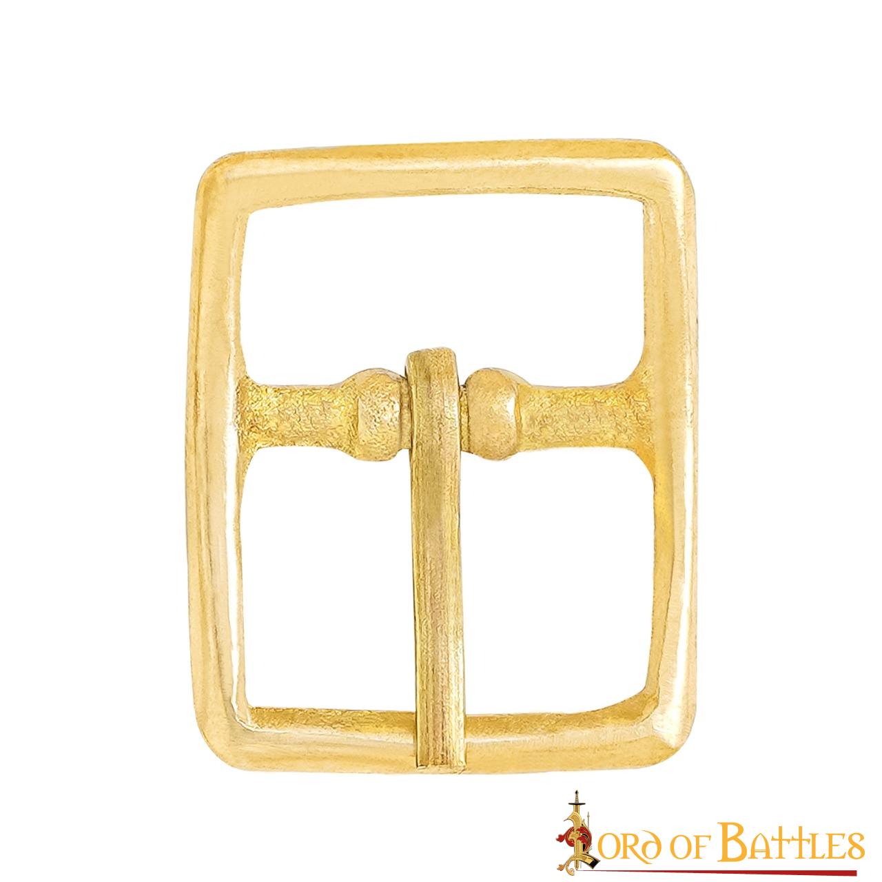 Hebilla Medieval de Latón para Cinturón - Marco Rectangular Compacto - Imagen 10