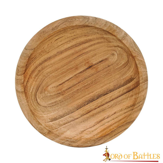 Viking Feast Tazón Ancho de Madera Hecho a Mano Cubiertos Útiles de Madera Dura - Imagen 1