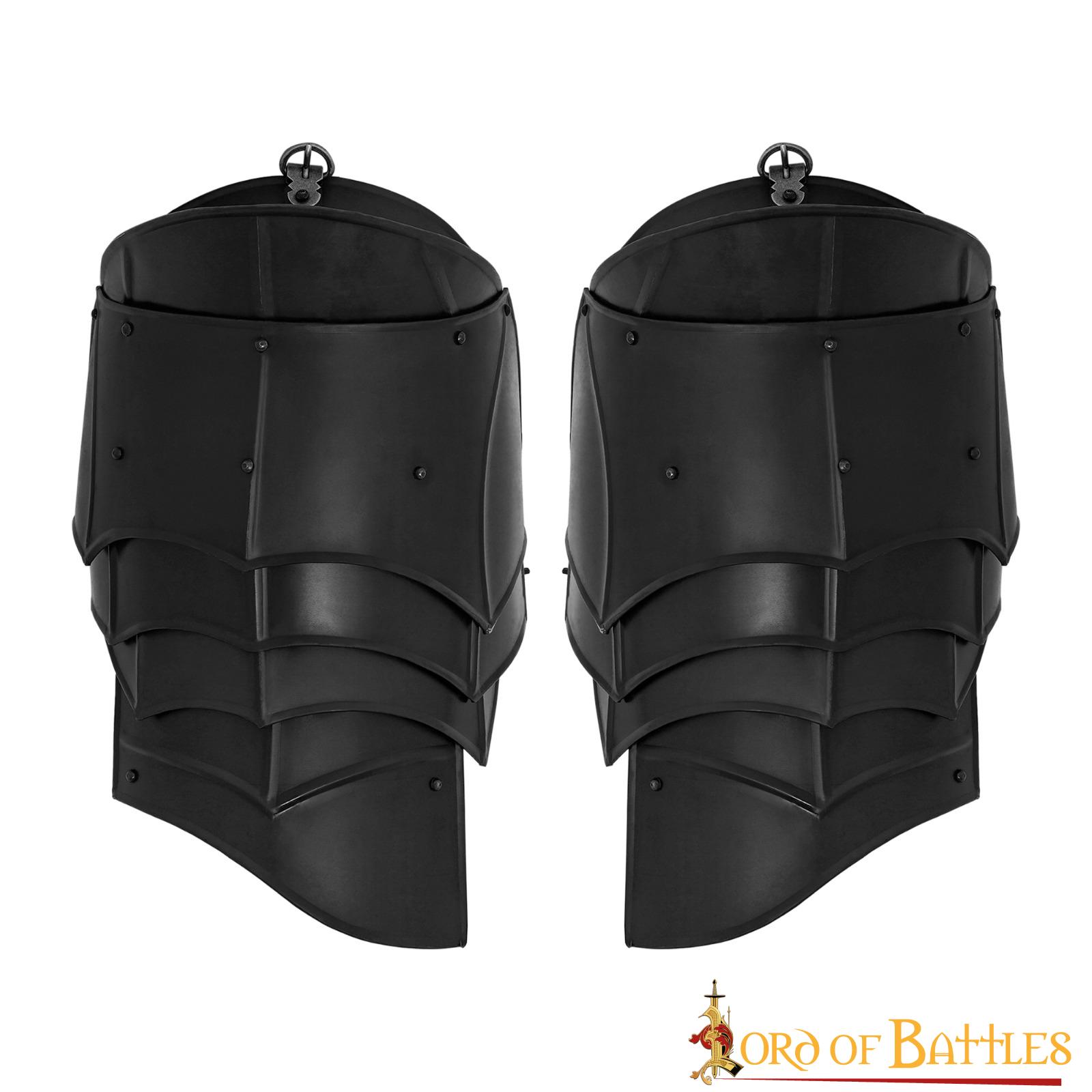 Pauldrons de Acero de Fantasía Medieval con Rompehojas - Imagen 8