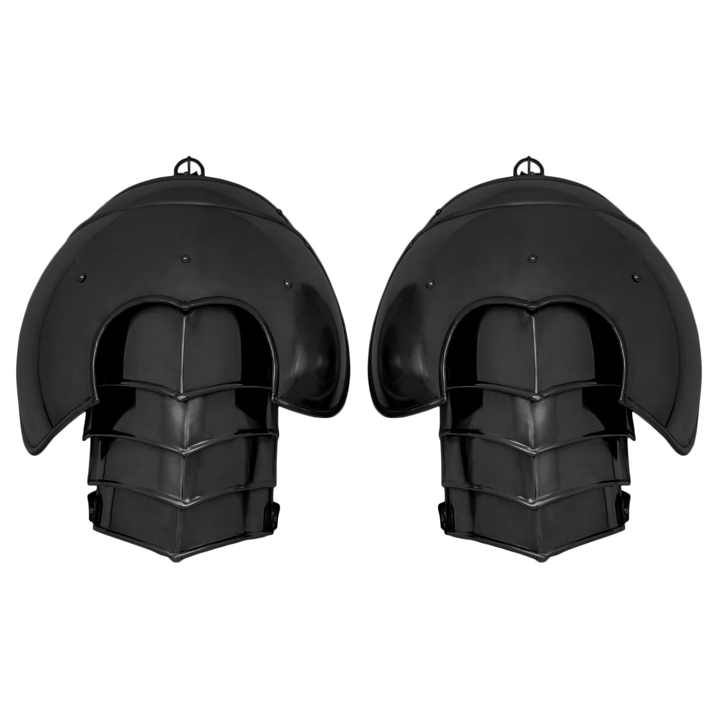 Medieval Articulated Steel Pauldrons - Fantasy Knight Shoulder Protection Armor - Imagen 11