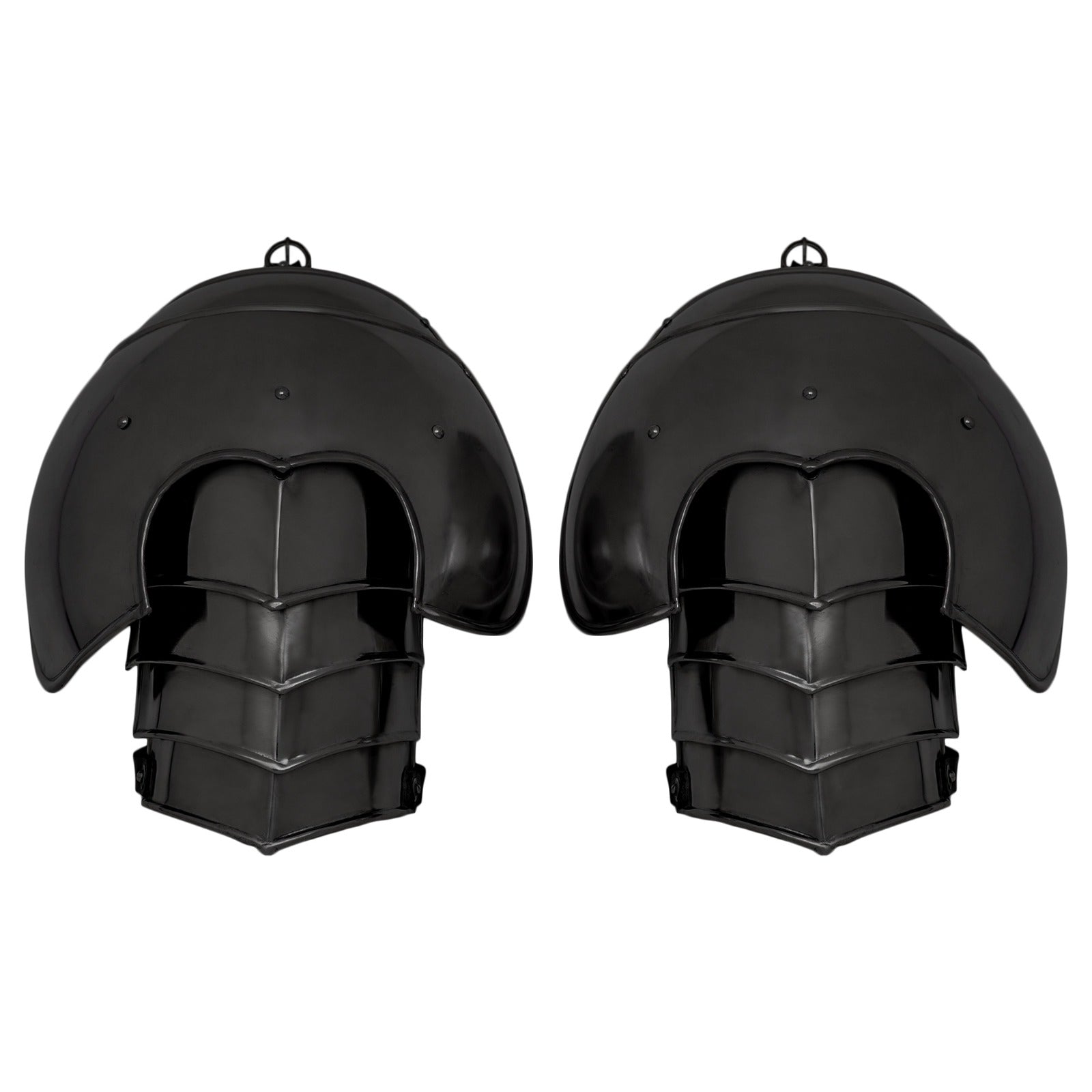 Medieval Articulated Steel Pauldrons - Fantasy Knight Shoulder Protection Armor - Imagen 10