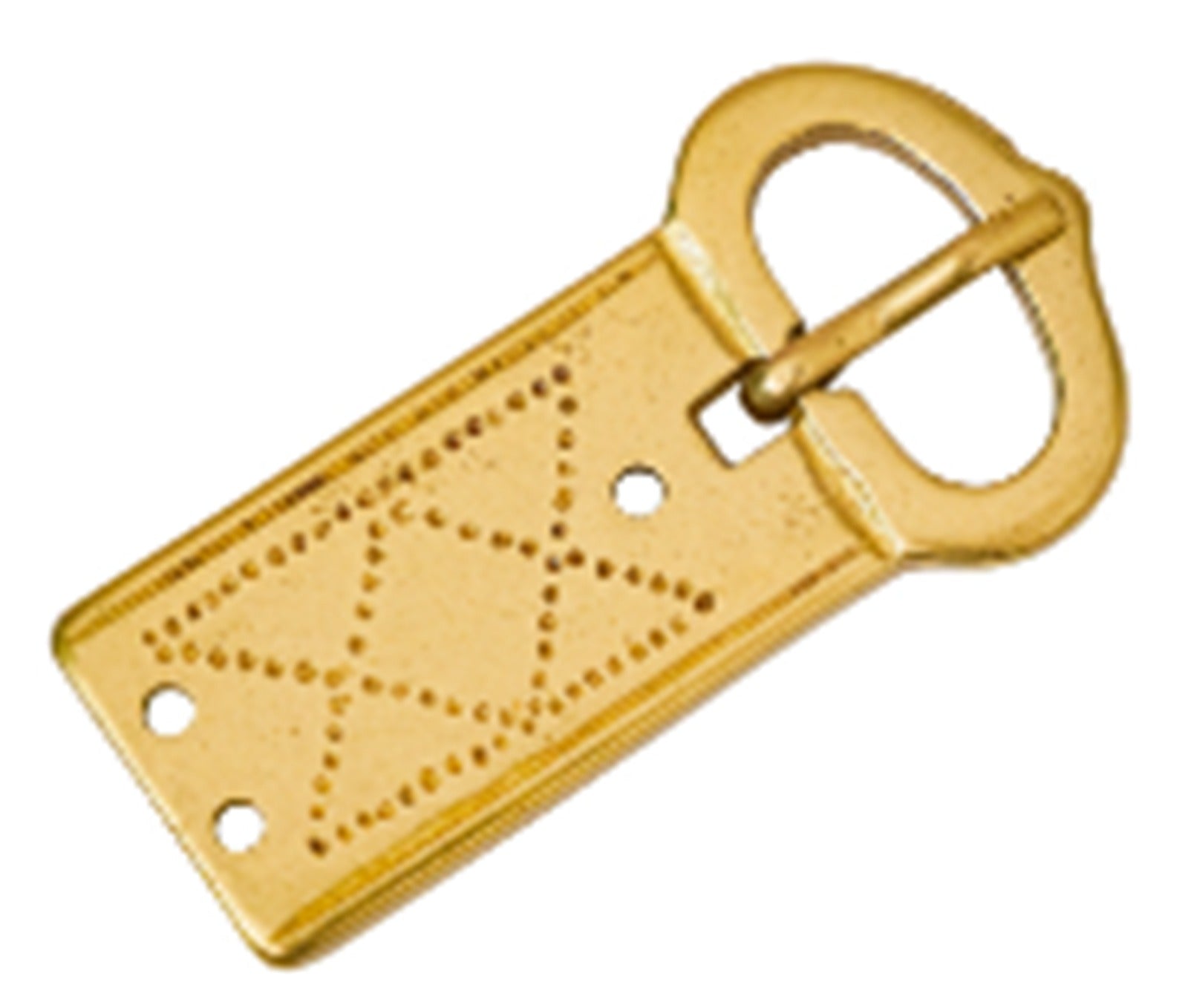 Hebilla Medieval de Latón Macizo - Imagen 1