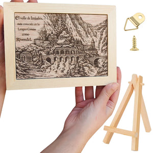 Placa Decorativa Rivendell O Senhor dos Anéis