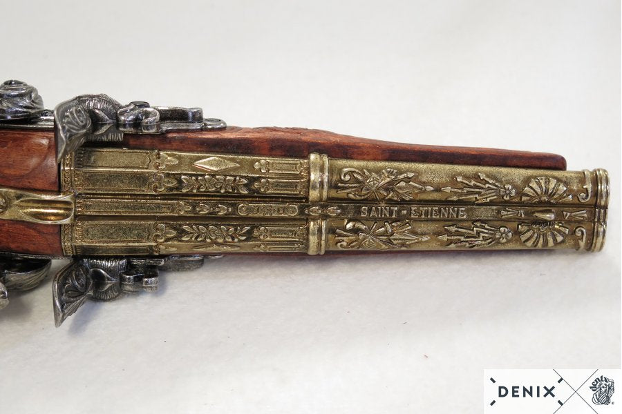 Imagen de PISTOLA DE 2 CAÑONES DE NAPOLEÓN, FRANCIA 1806 1026 parte de nuestra colección en Espadas y más, sitio oficial. Esta imagen describe  arma no funcional