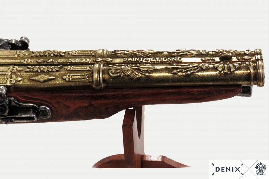 Imagen de PISTOLA DE 2 CAÑONES DE NAPOLEÓN, FRANCIA 1806 1026 parte de nuestra colección en Espadas y más, sitio oficial. Esta imagen describe  arma no funcional