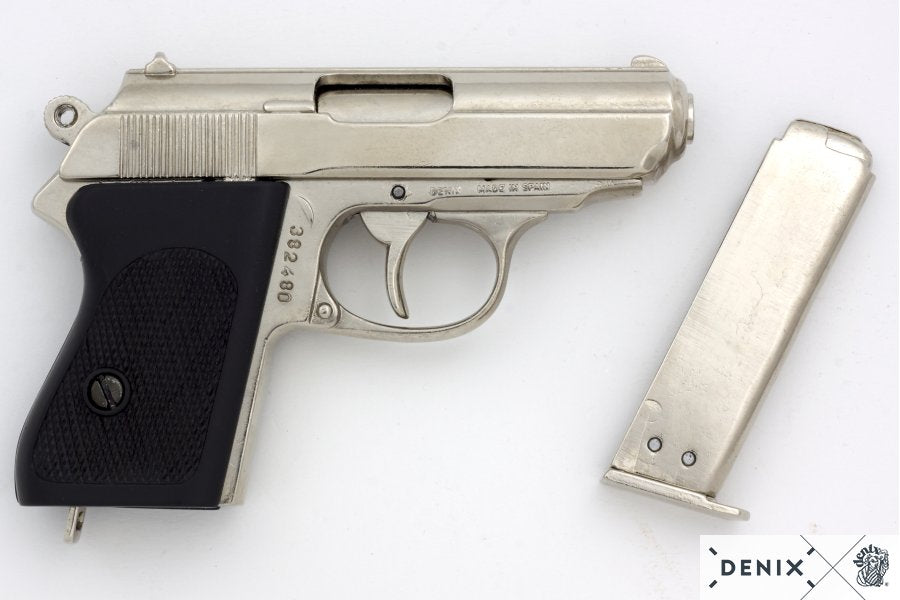 Pistola semiautomática PPK James Bond, réplica não funcional 1277NQ