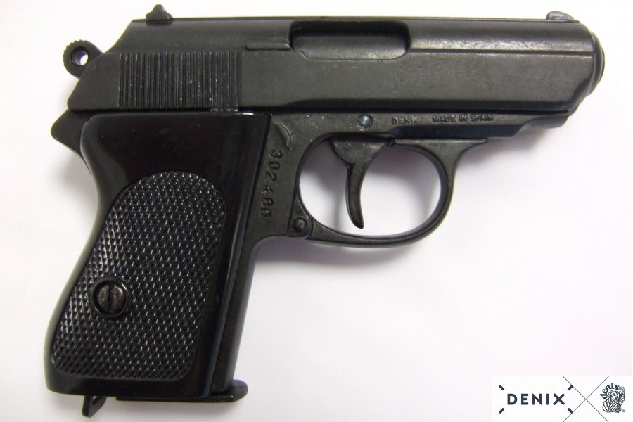 Pistola semiautomática alemã James Bond, réplica não funcional 1277