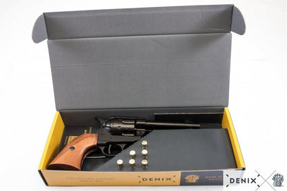 Revólver  CAL.45 Peacemaker 4,75", con 6 balas, 1-1186N, Réplica no funcional