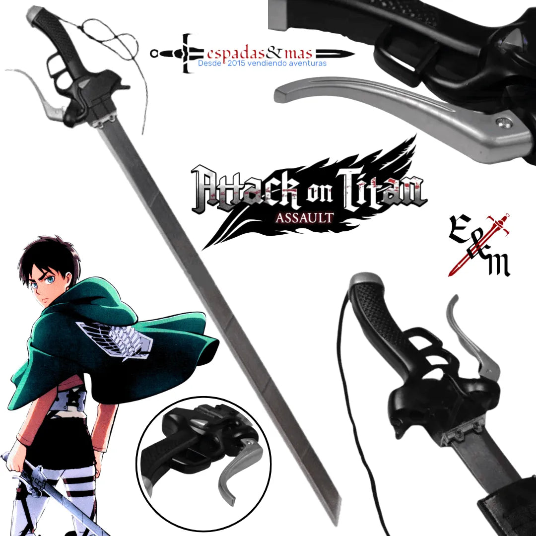 Imagen de Espada Eren Jaeger El Ataque de los Titanes parte de nuestra colección en Espadas y más, sitio oficial.