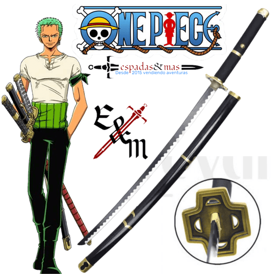 Zoro One Piece Yubashiri Katana Schwert Funktional 40665