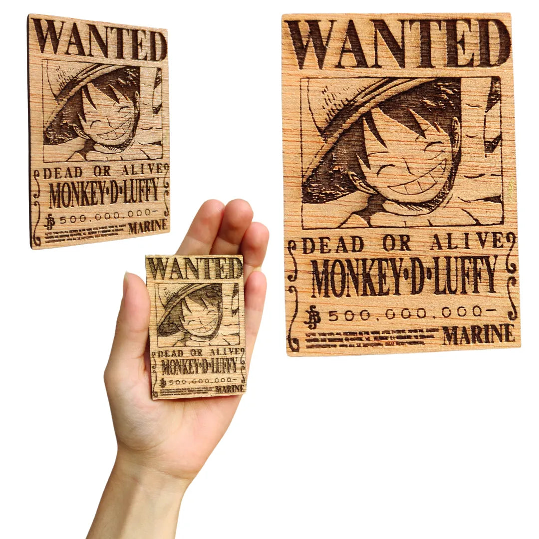 Magnet Wanted Monkey D Luffy One Piece