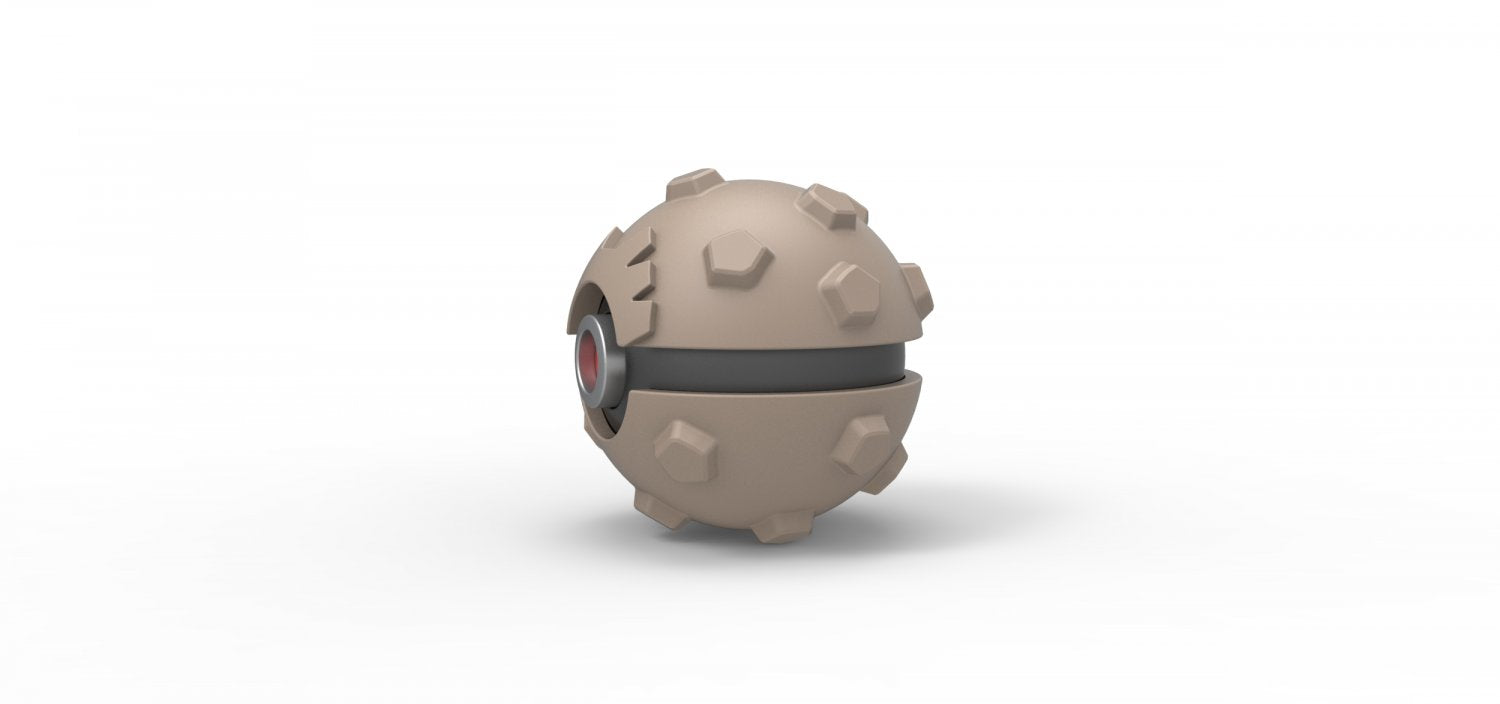 Imagen de Pokeball Artesanal Graveler parte de nuestra colección en Espadas y más, sitio oficial. Esta imagen describe  pokeball
