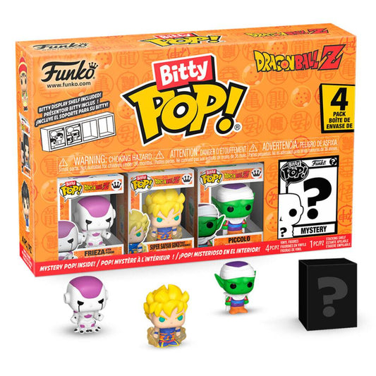 Imagen de Blister 4 Figuras Bitty Pop Dragon Ball Z Kid Buu parte de nuestra colección en Espadas y más, sitio oficial.