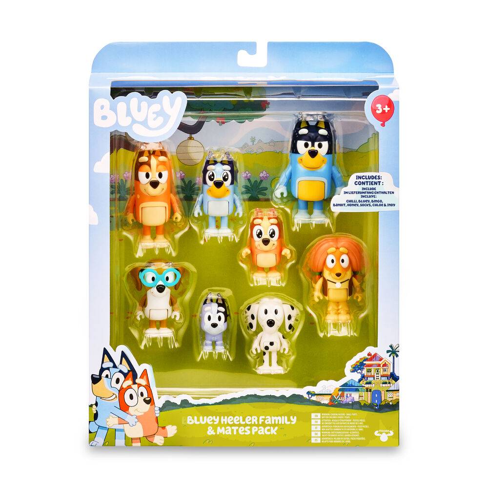 Imagen de Blister 8 Figuras Bluey parte de nuestra colección en Espadas y más, sitio oficial.