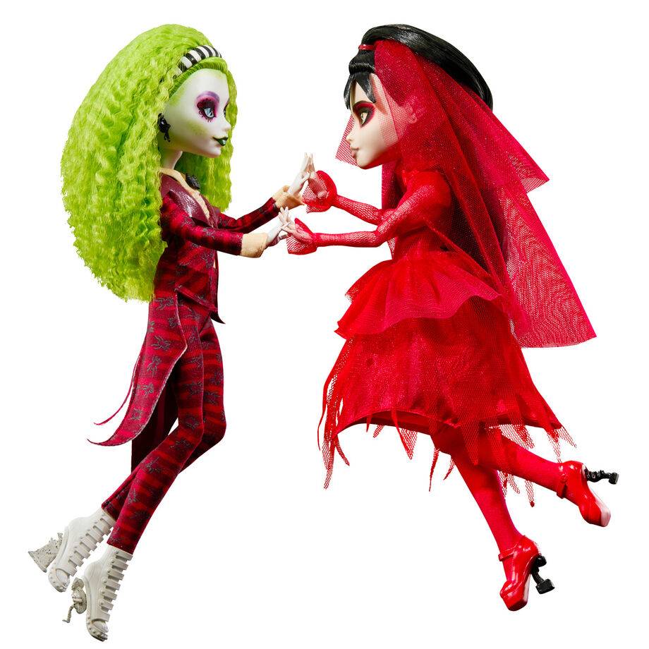Imagen de Set 2 Muñecas Beetlejuice Bitelchus Monster High Skullector parte de nuestra colección en Espadas y más, sitio oficial.