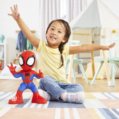 Imagen de Muñeco Peluche Spidey Baila Y Gatea Spidey And His Amazing Friends Marvel parte de nuestra colección en Espadas y más, sitio oficial.