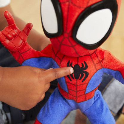 Imagen de Muñeco Peluche Spidey Baila Y Gatea Spidey And His Amazing Friends Marvel parte de nuestra colección en Espadas y más, sitio oficial.