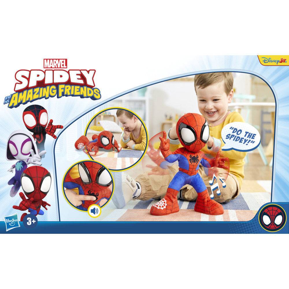 Imagen de Muñeco Peluche Spidey Baila Y Gatea Spidey And His Amazing Friends Marvel parte de nuestra colección en Espadas y más, sitio oficial.