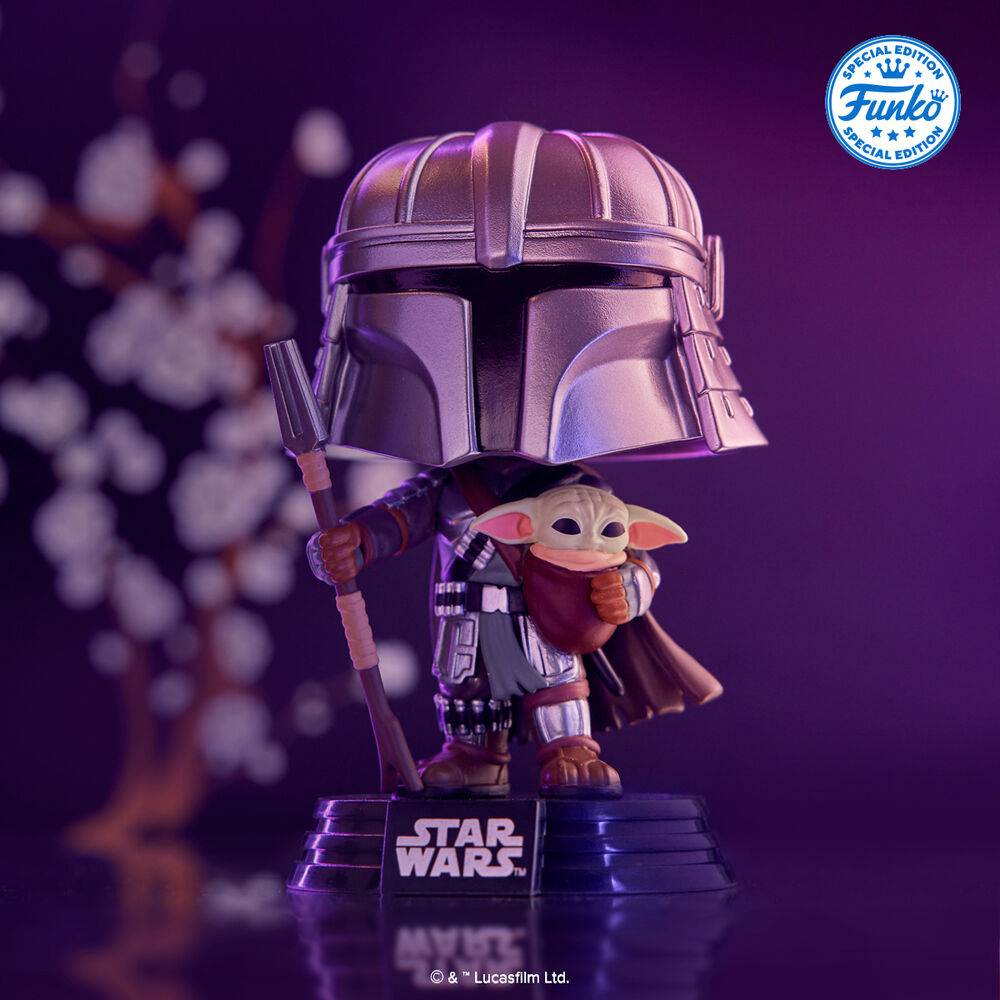 Imagen de Figura Pop Star Wars Impressions  Mandalorian With Grogu Exclusive parte de nuestra colección en Espadas y más, sitio oficial.