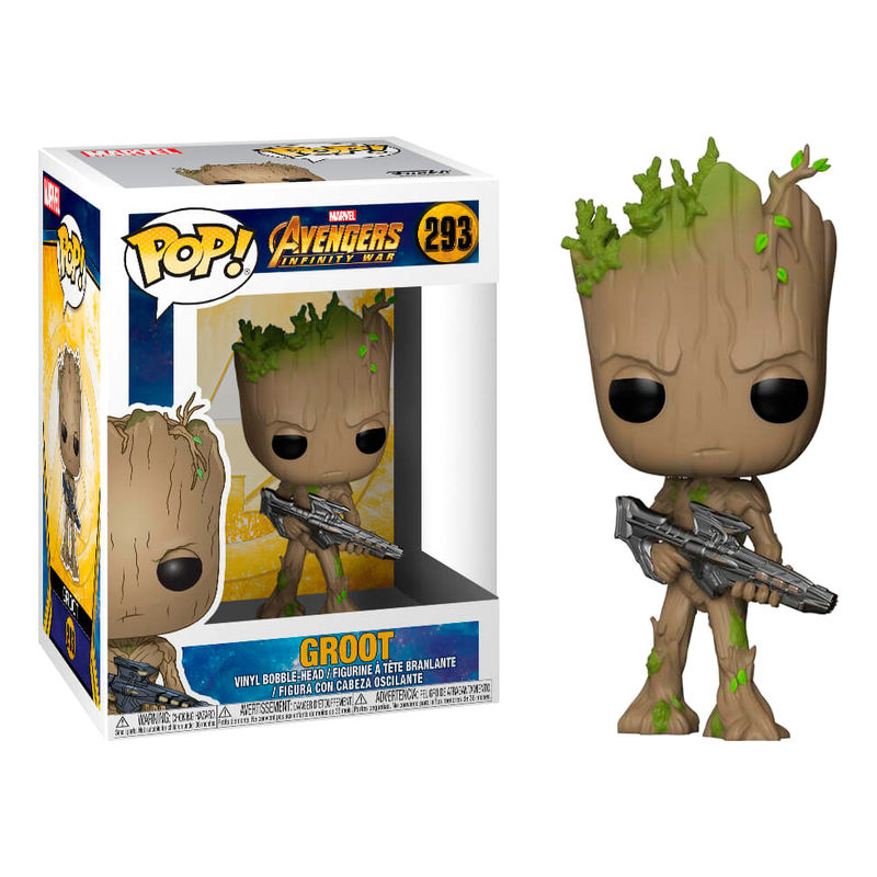 Imagen 1 de Figura Pop Marvel Avengers Infinity War Teen Groot With Gun