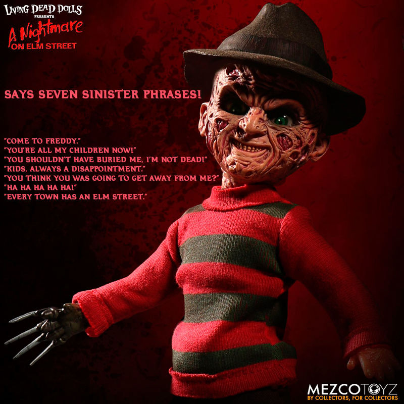Imagen 3 - Muñeco Parlante Freddy Krueger A Nightmare On Elm Street 25Cm Ingles
