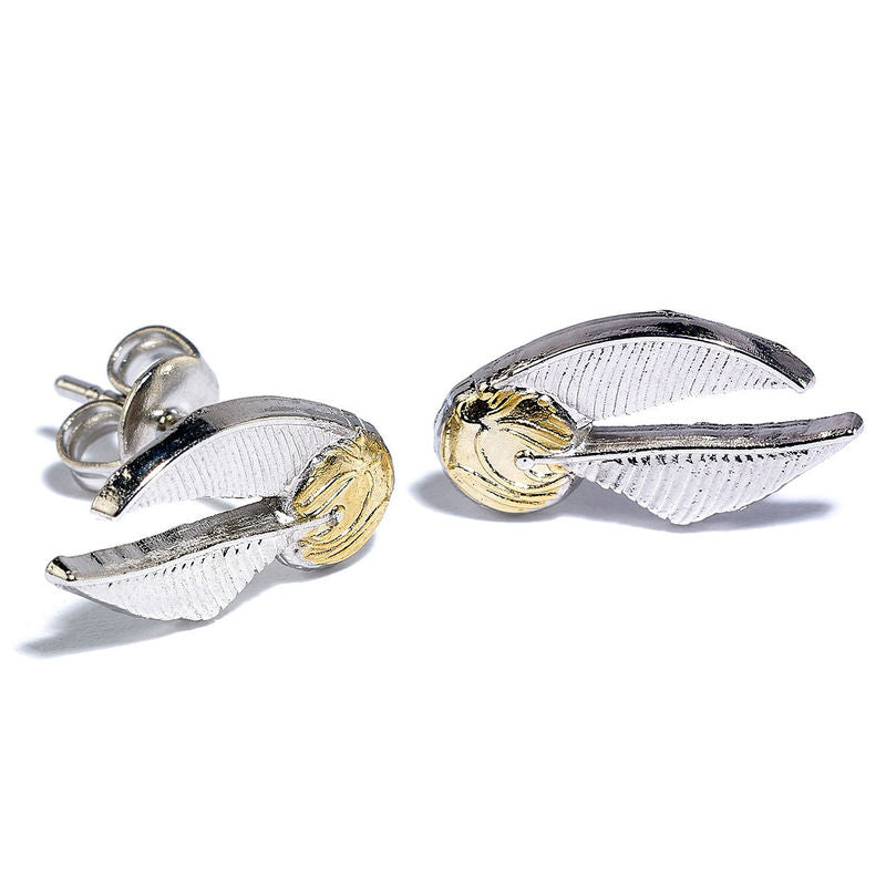 Imagen 3 - Set Pendientes Deathly Hallows Golden Snitch Platform Harry Potter