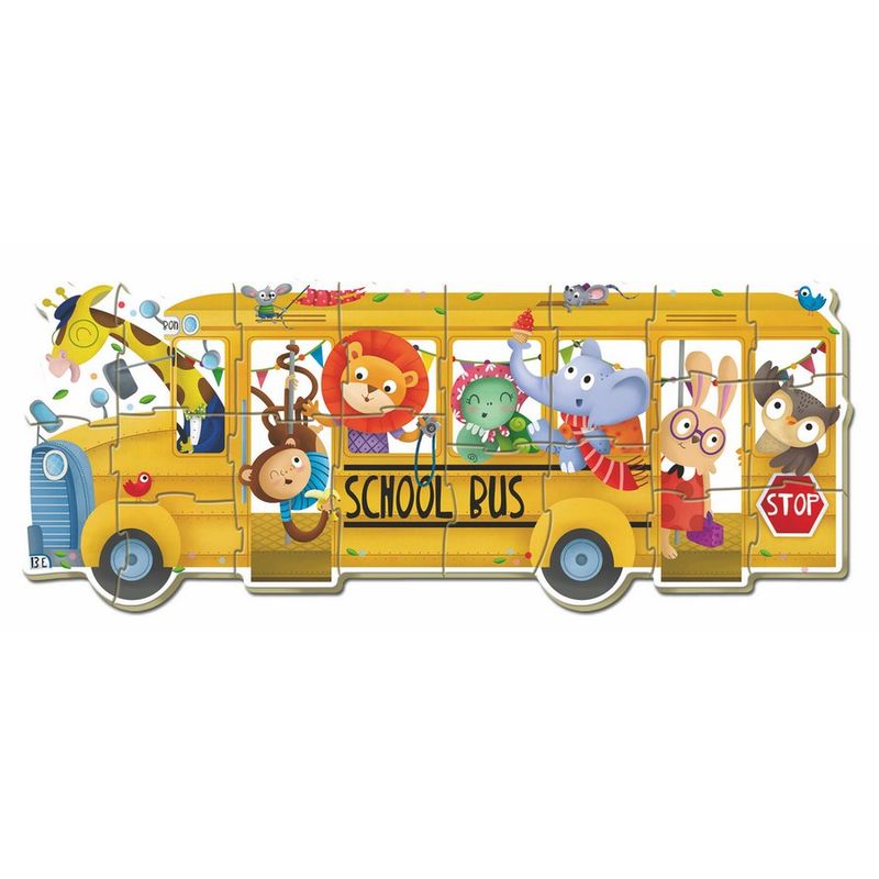 Imagen 2 de Puzzle School Bus 2-5Pzs