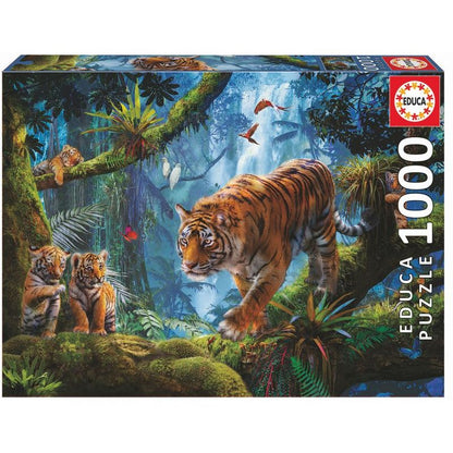 Imagen 2 de Puzzle Tigres En El Arbol 1000Pzs