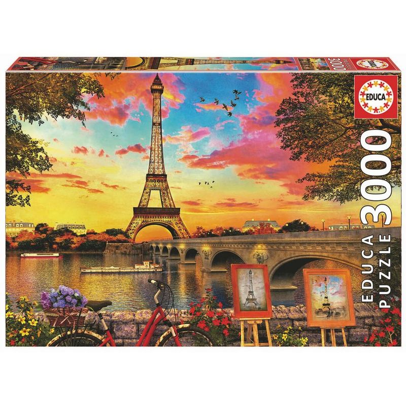 Imagen 2 de Puzzle Puesta De Sol En Paris 3000Pzs