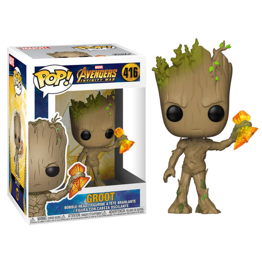 Imagen 1 de Figura Pop Marvel Infinity War Groot Stormbreaker