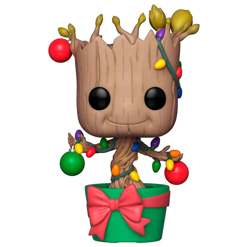 Imagen 1 de Figura Pop Marvel Holiday Groot With Lights & Ornaments