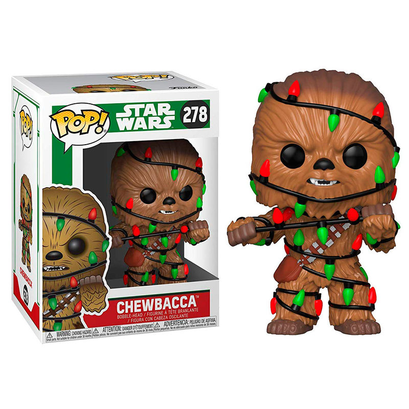 Imagen 2 de Figura Pop Star Wars Holiday Chewie With Lights