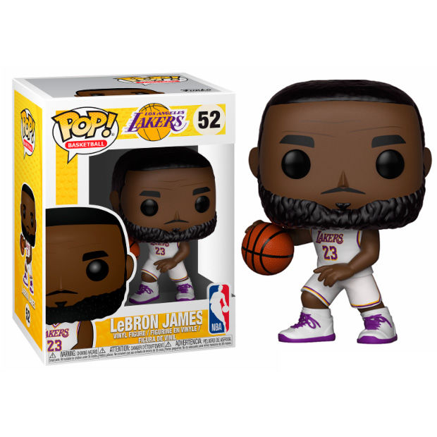 Imagen 1 de Figura Pop Nba Lakers Lebron James White Uniform