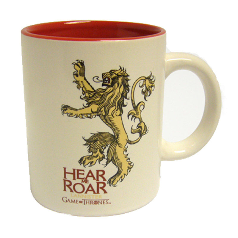 Imagen 1 - Taza Ceramica Lannister Juego De Tronos Roja