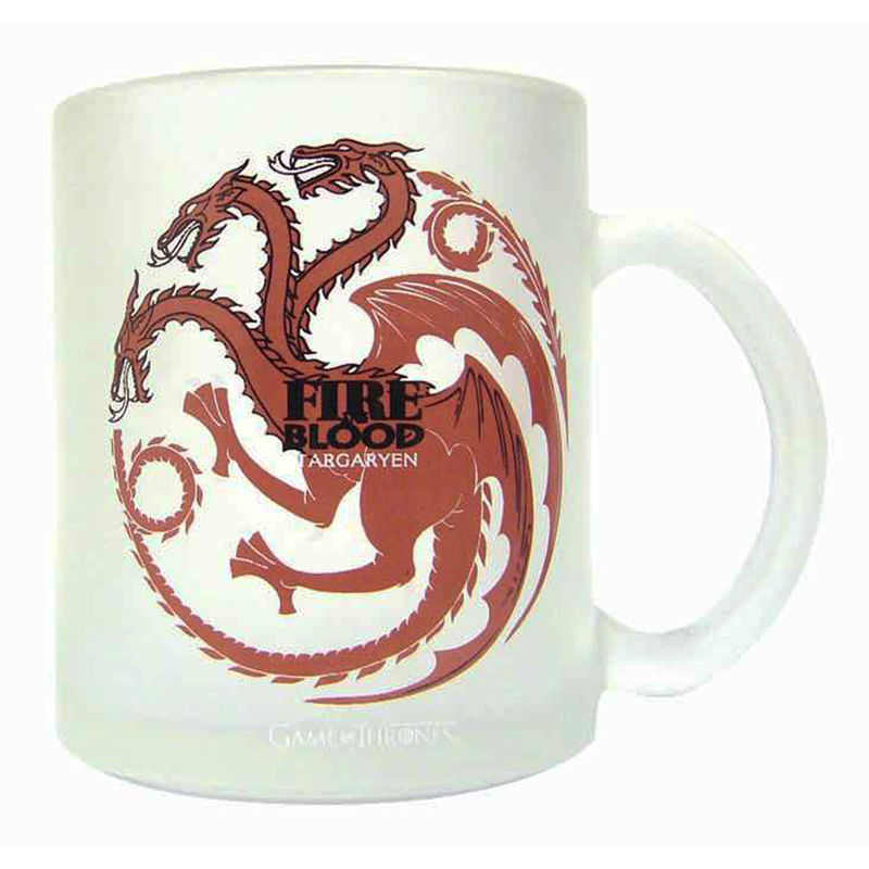 Imagen 1 - Taza Vidrio Translucida Targaryen Juego De Tronos