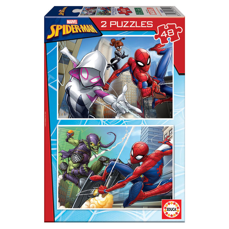 Imagen 1 de Puzzle Spiderman Marvel 2X48pzs