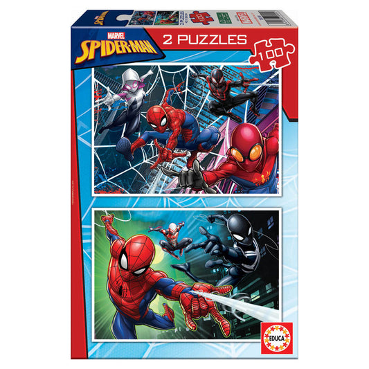 Imagen 1 de Puzzle Spiderman Marvel 2X100pzs
