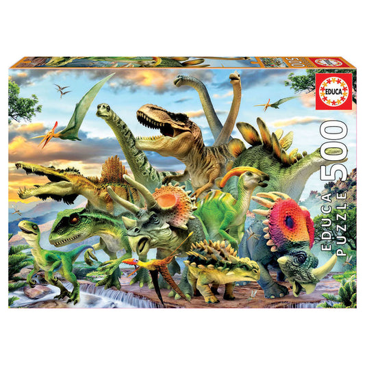 Imagen 1 de Puzzle Dinosaurios 500Pzs