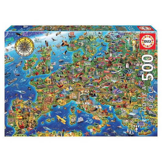 Imagen 1 de Puzzle Mapa De Europa 500Pzs