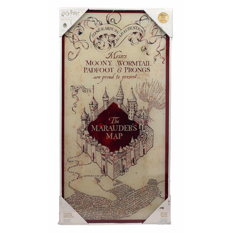 Imagen 1 - Poster Cristal Mapa Merodeador Harry Potter