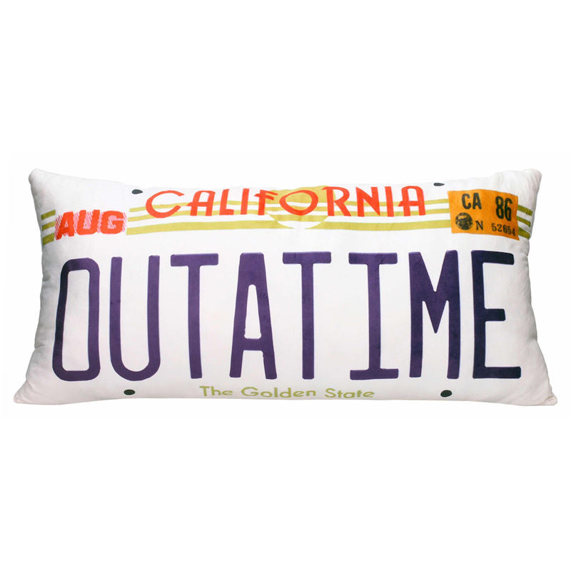 Imagen 1 - Cojin Matricula Out At Time Regreso Al Futuro