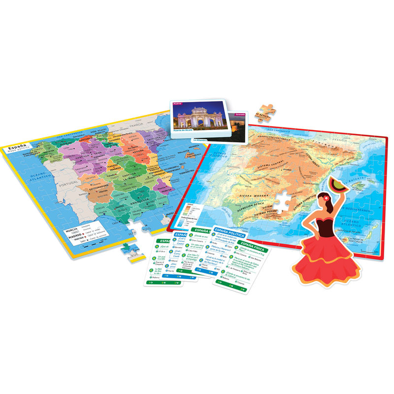Imagen 2 - Juego Puzzle Mapa Geo Descubre España