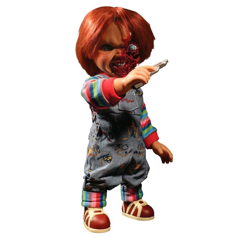 Imagen 7 - Figura Chucky El Muñeco Diabolico 3 Cara Pizza Parlante 38Cm Ingles