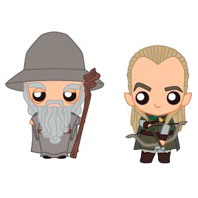 Imagen 1 - Set 2 Figuras Pokis Gandalf & Legolas El Señor De Los Anillos